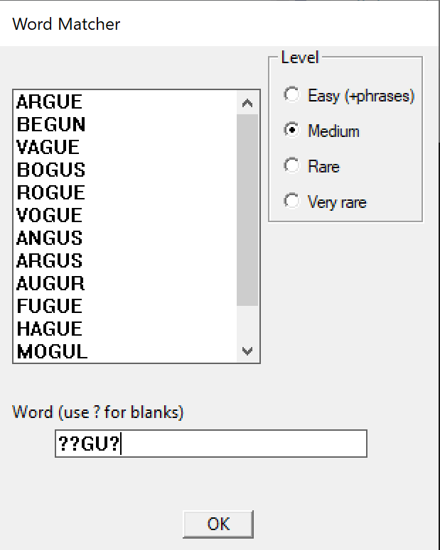 wordmatcher